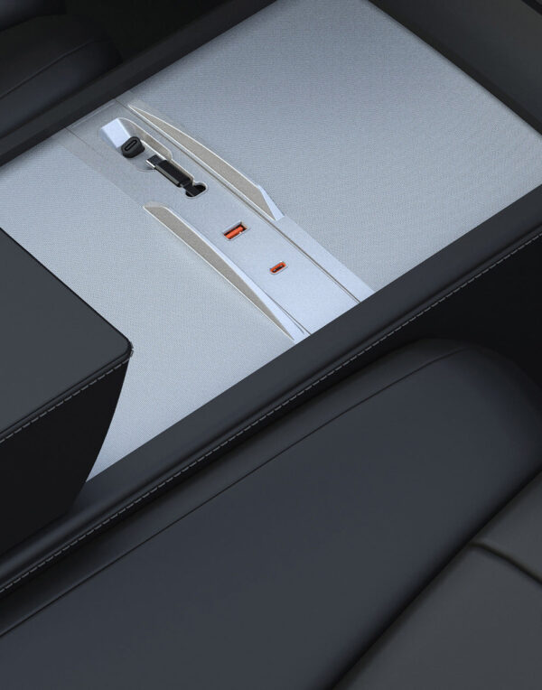 meryll USB-Hub für Tesla Model Y 2025 – Multifunktionaler Anschlussverteiler - Image 3