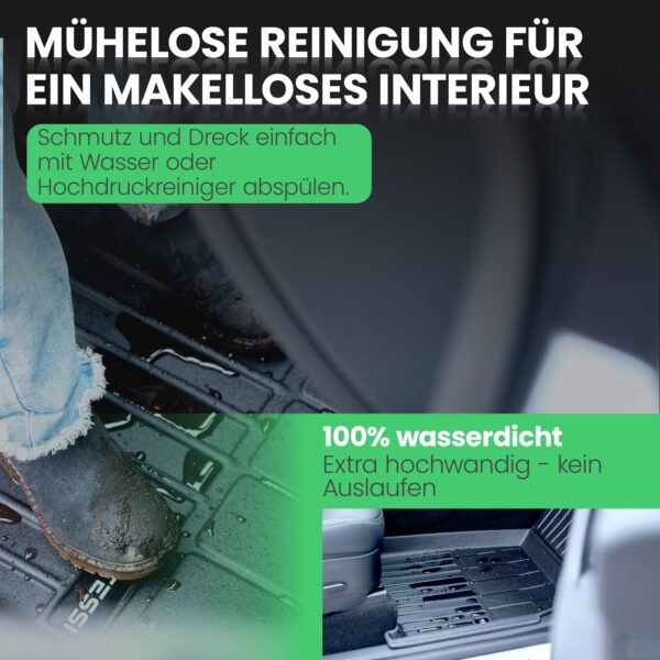 meryll 3-teiliges Premium Gummimatten-Set für Tesla Model Y 2025 – 77% Recycling, Wasserdicht, Passgenau - Image 3