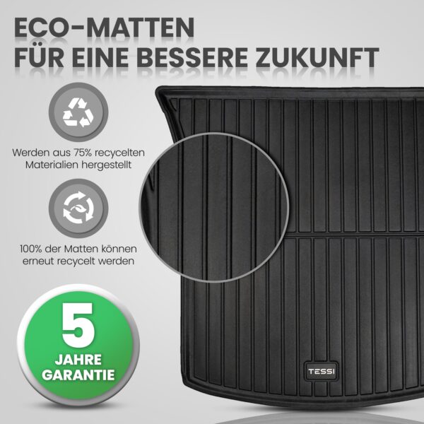 meryll 5-teiliges Premium Gummimattenset für Tesla Model 3 Highland – Nachhaltiges Recycling-Material - Image 2
