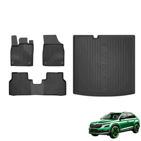 meryll 4-teiliges Gummimatten-Set für Skoda ENYAQ EV – Passgenau, Robust & Stilvoll